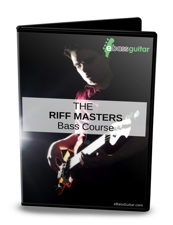 The Riff Masters Bass Guitar Online Course Box Shot