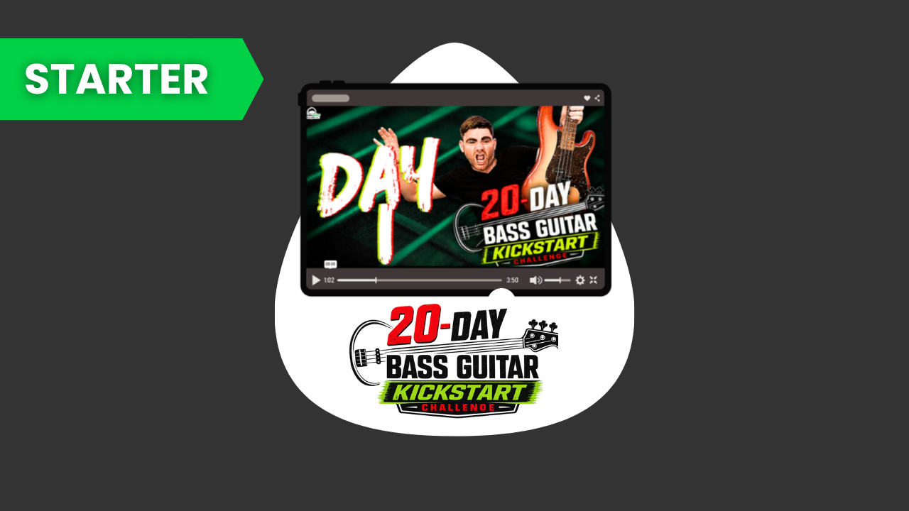 20 Day Bass Guitar Kick Start Challenge